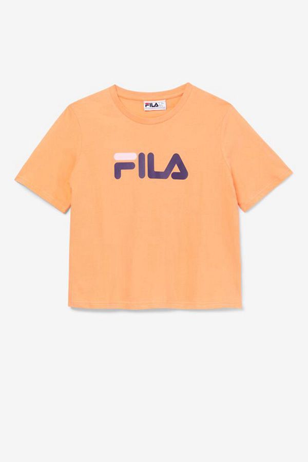 Fila T-Shirt Dam Orange / Lila / Rosa - Miss Eagle Överdimensionerad Graphic,42851-QDKL